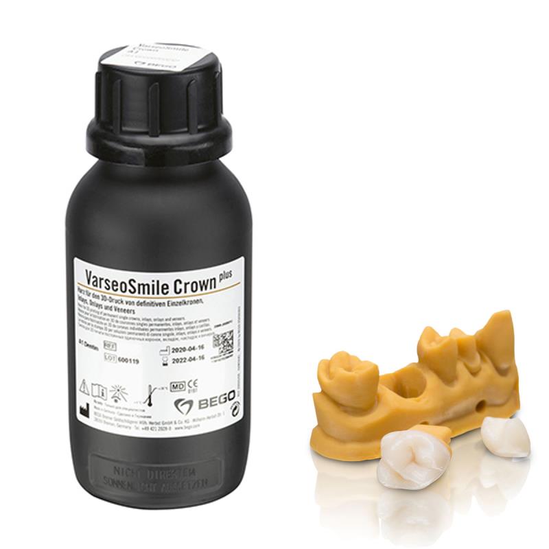 Пластмасса зубопротезная (смола) для 3D-печати VarseoSmile Crown plus A2 500гр, 41108 Пластмасса зубопротезная (смола) для 3D-печати VarseoSmile Crown plus A2 500гр, 41108 купить