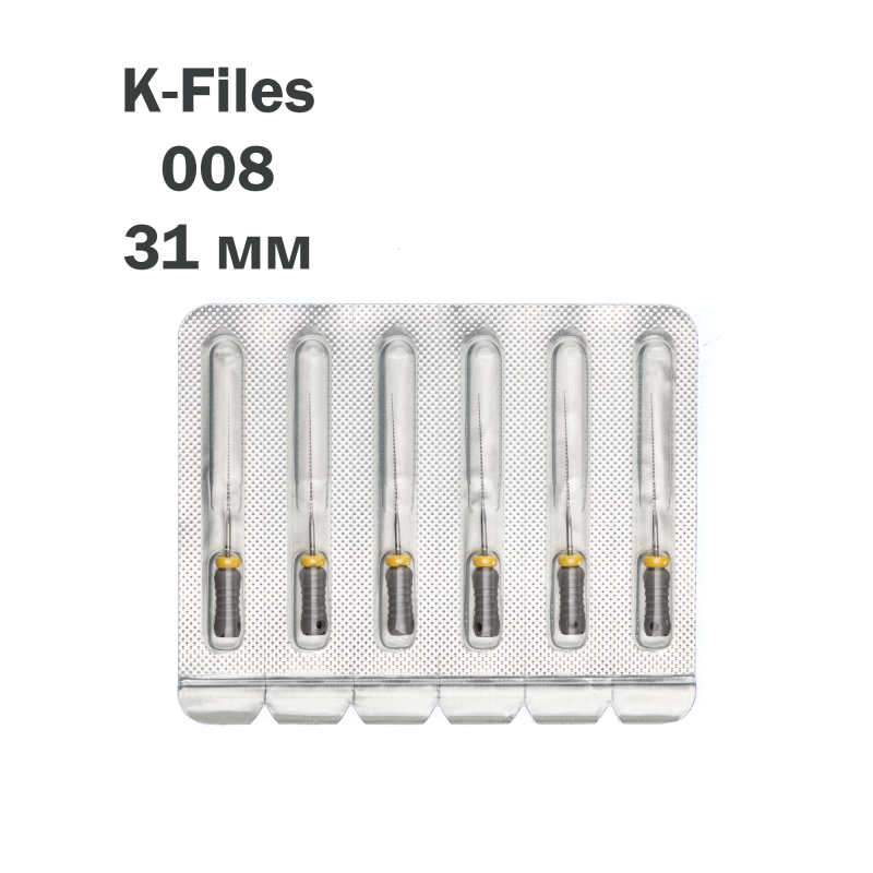 К-файлы / K-Files 008/31мм 6шт Pro-Endo P63031008 купить
