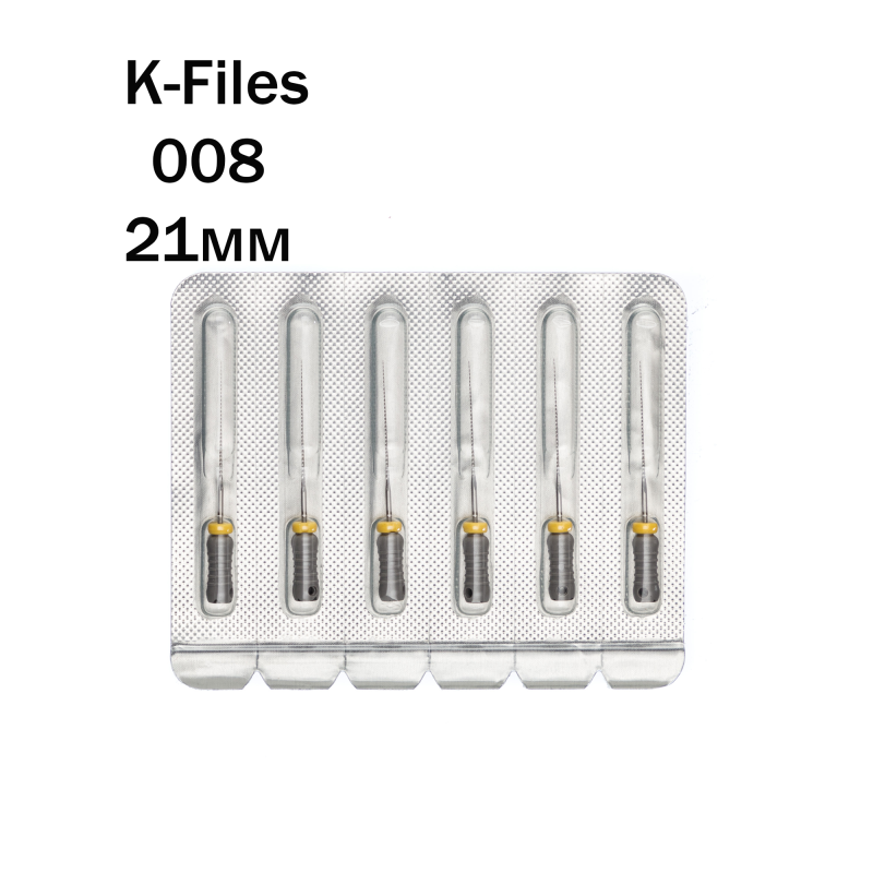 К-файлы / K-Files 008/21мм 6шт Pro-Endo P63021008 купить