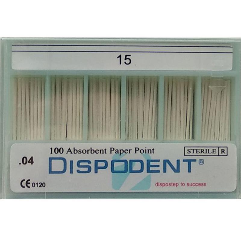 Штифты бумажные 04 №15-40 100шт Dispodent купить