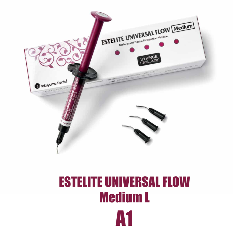 Эстелайт Юниверсал Флоу/ Estelite Universal Flow Medium L шприц 3г ( 1,8мл ) A1  средний 13857 купить